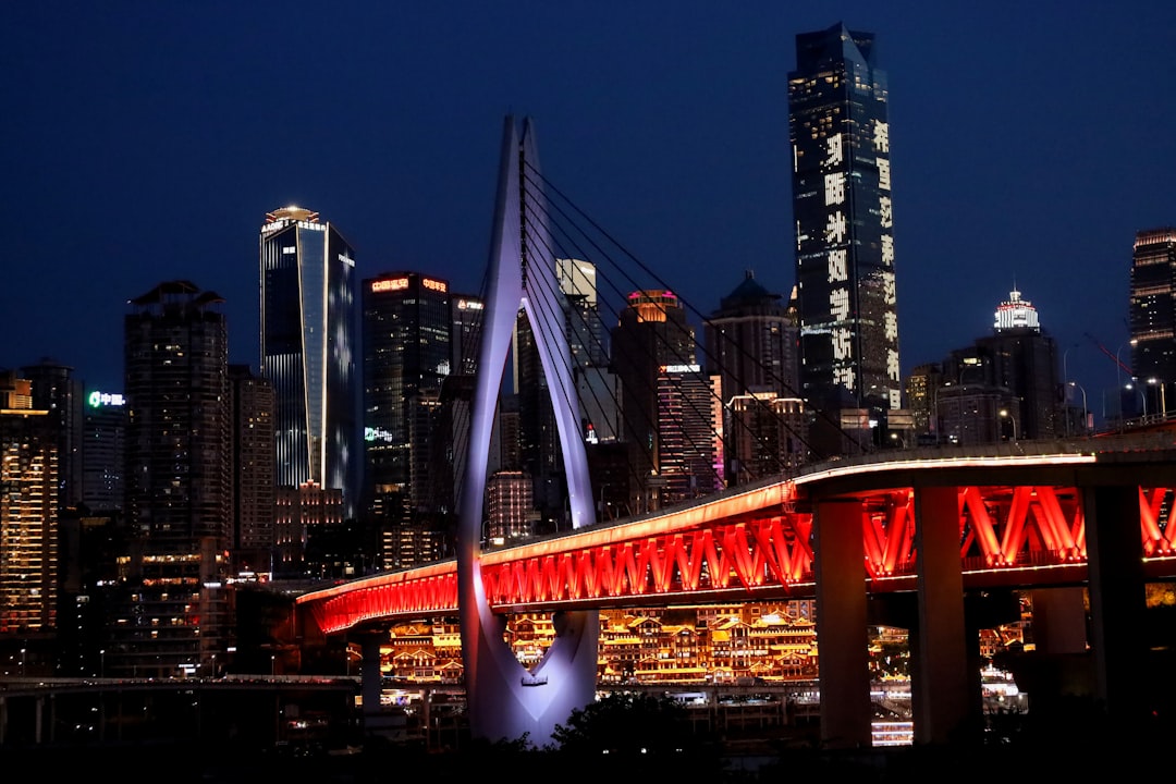 Chongqing city skyline at night