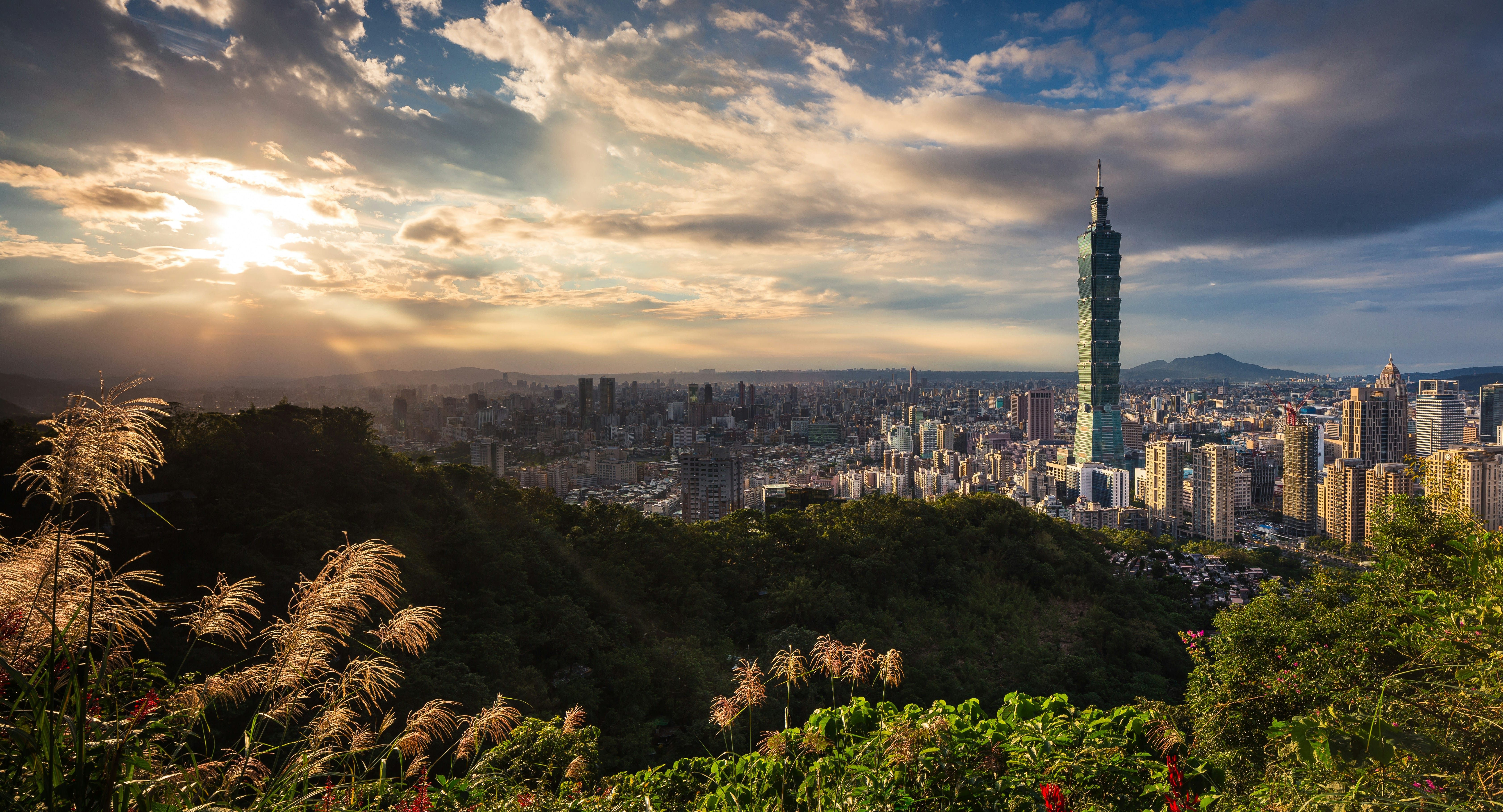台北101摩天大楼外观